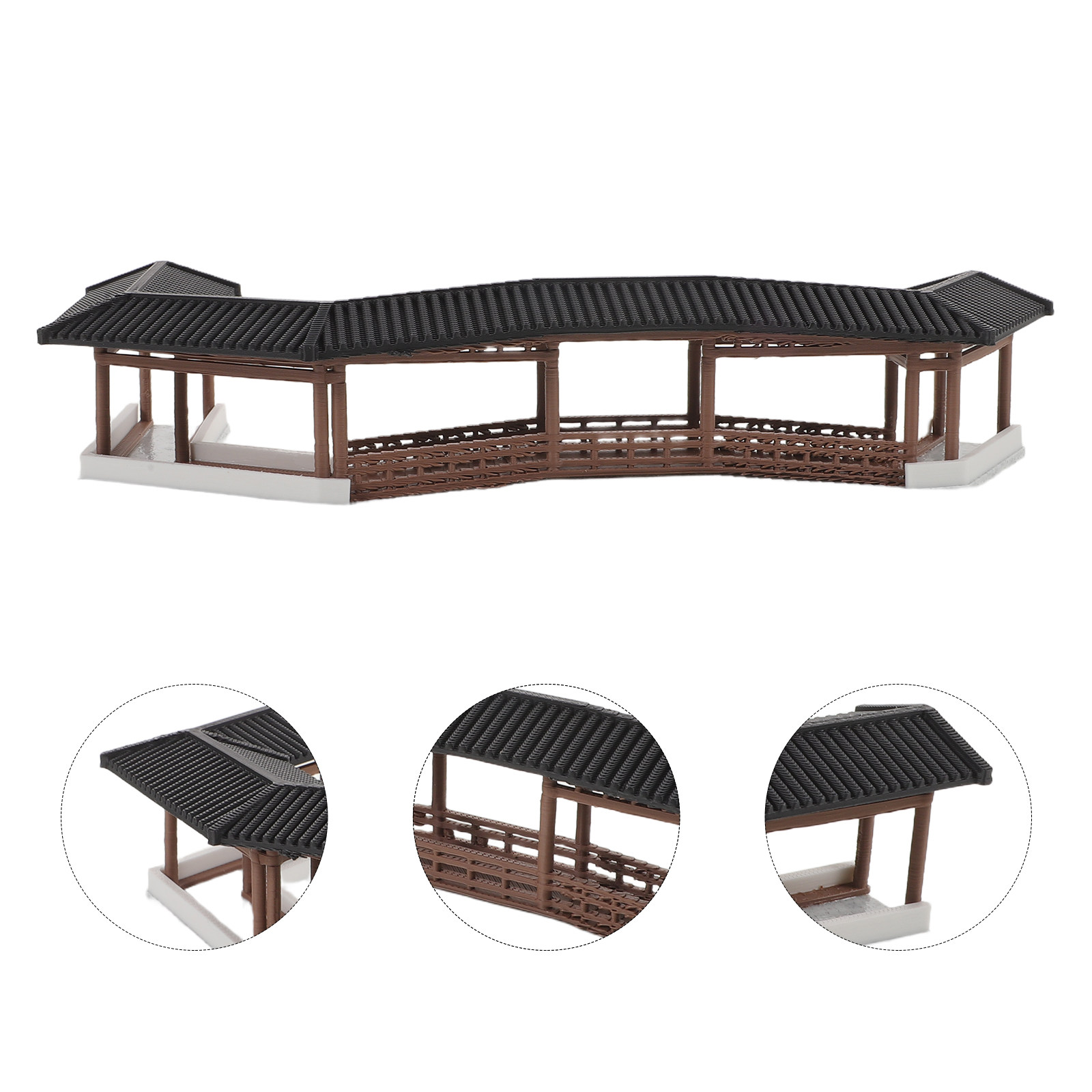 Bonsai Garden Decor - Ancient Style Miniature Bridge Plastic Micro