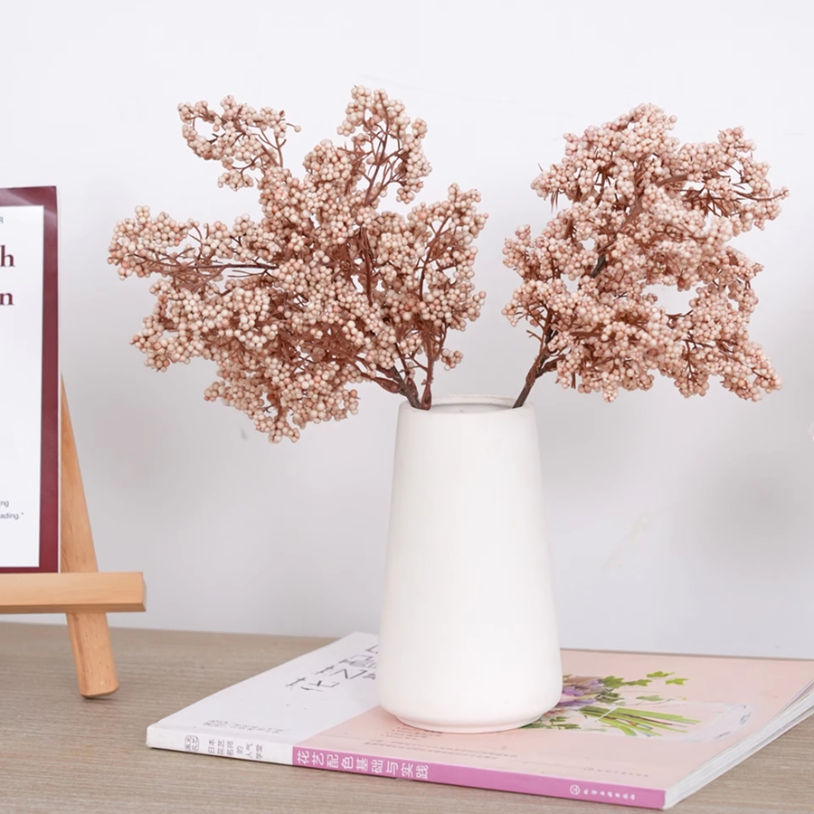 Bonsai Garden For Home - Artificial Flowers Plant Winterberry Wedding Bridal