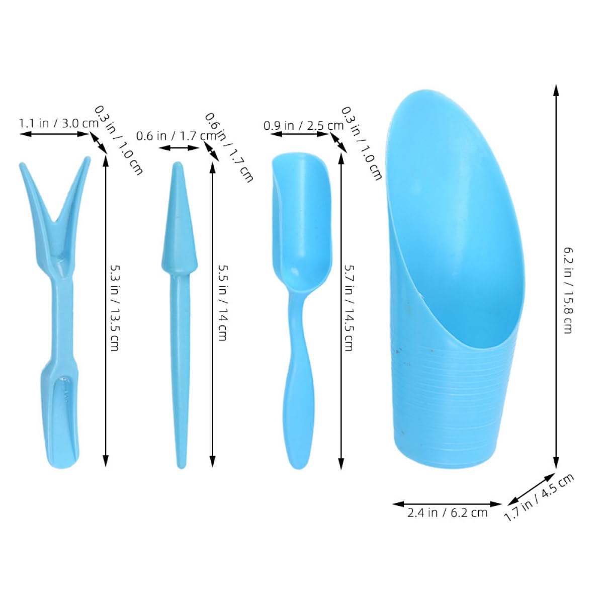 4pcs/set, Plastic Durable Buck - Soil Scoop Tool review and price