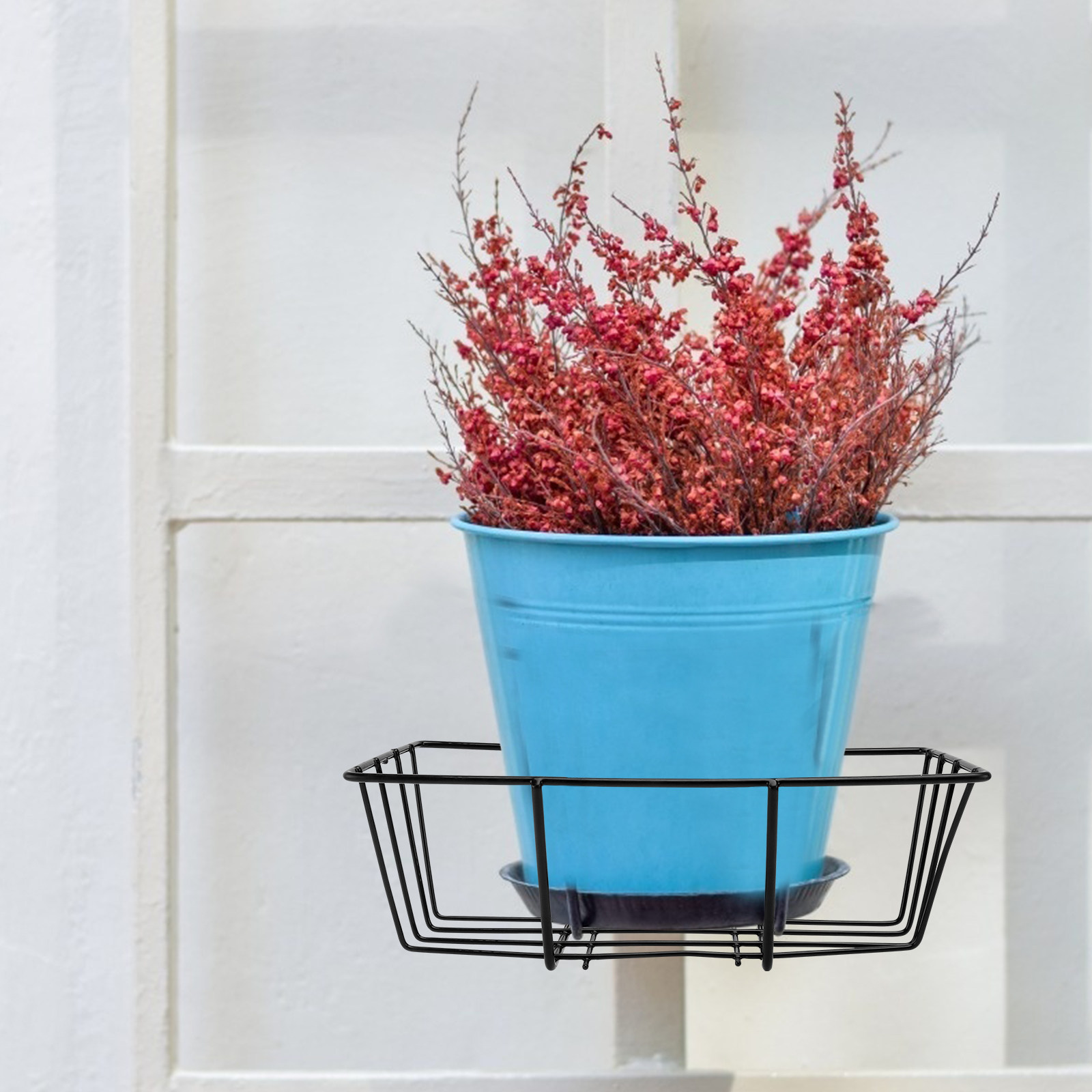 1Pcs Rustproof Iron Flowerpot  - Bonsai Garden Decor review and price