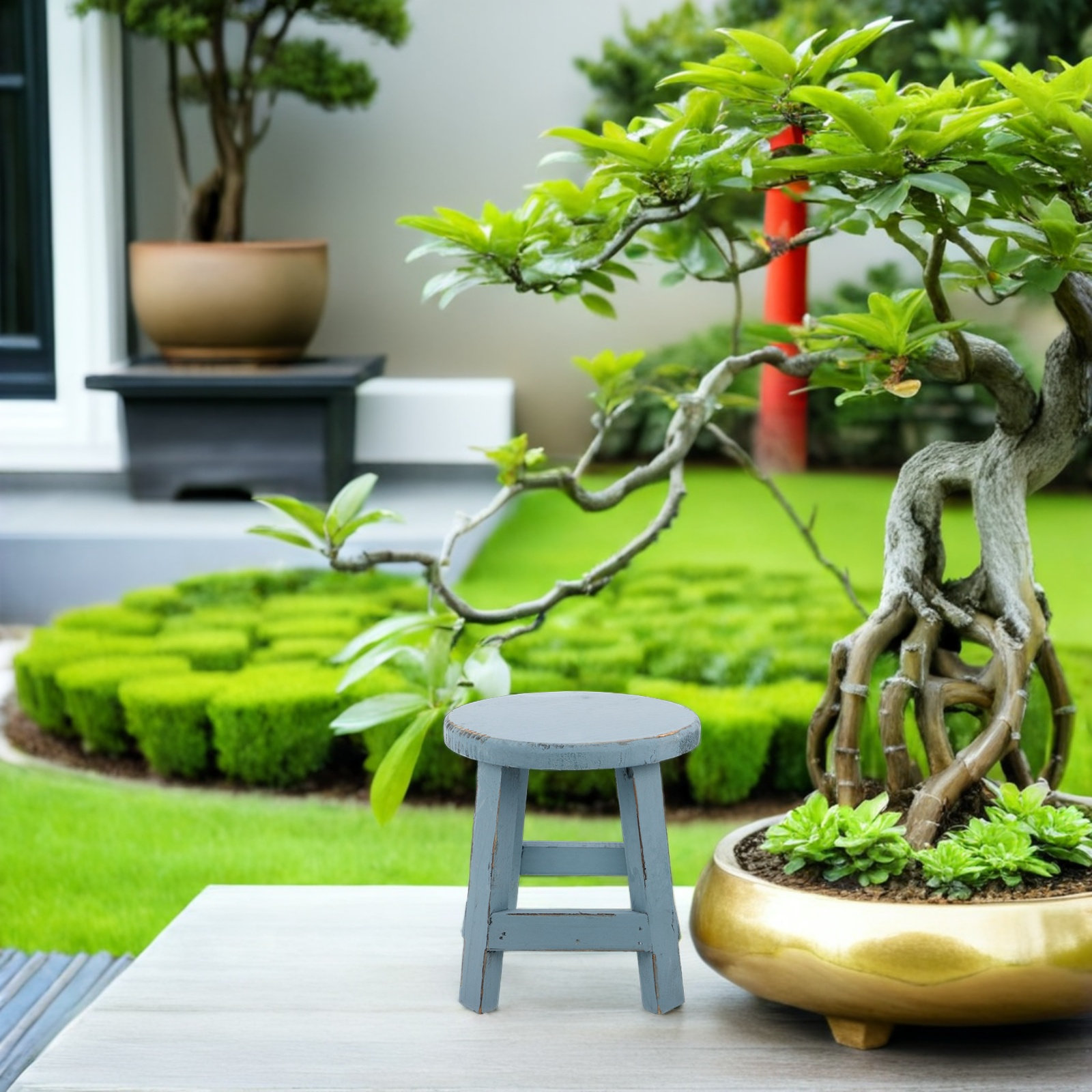 Flower Pot Stand Stool 18Cm So - Bonsai Garden Decor review and price