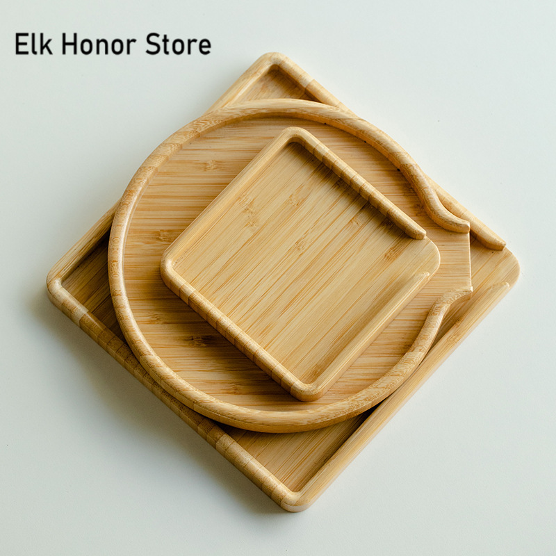 Chinese Bamboo Food Tray Puer  - Bonsai Garden For Home review and price
