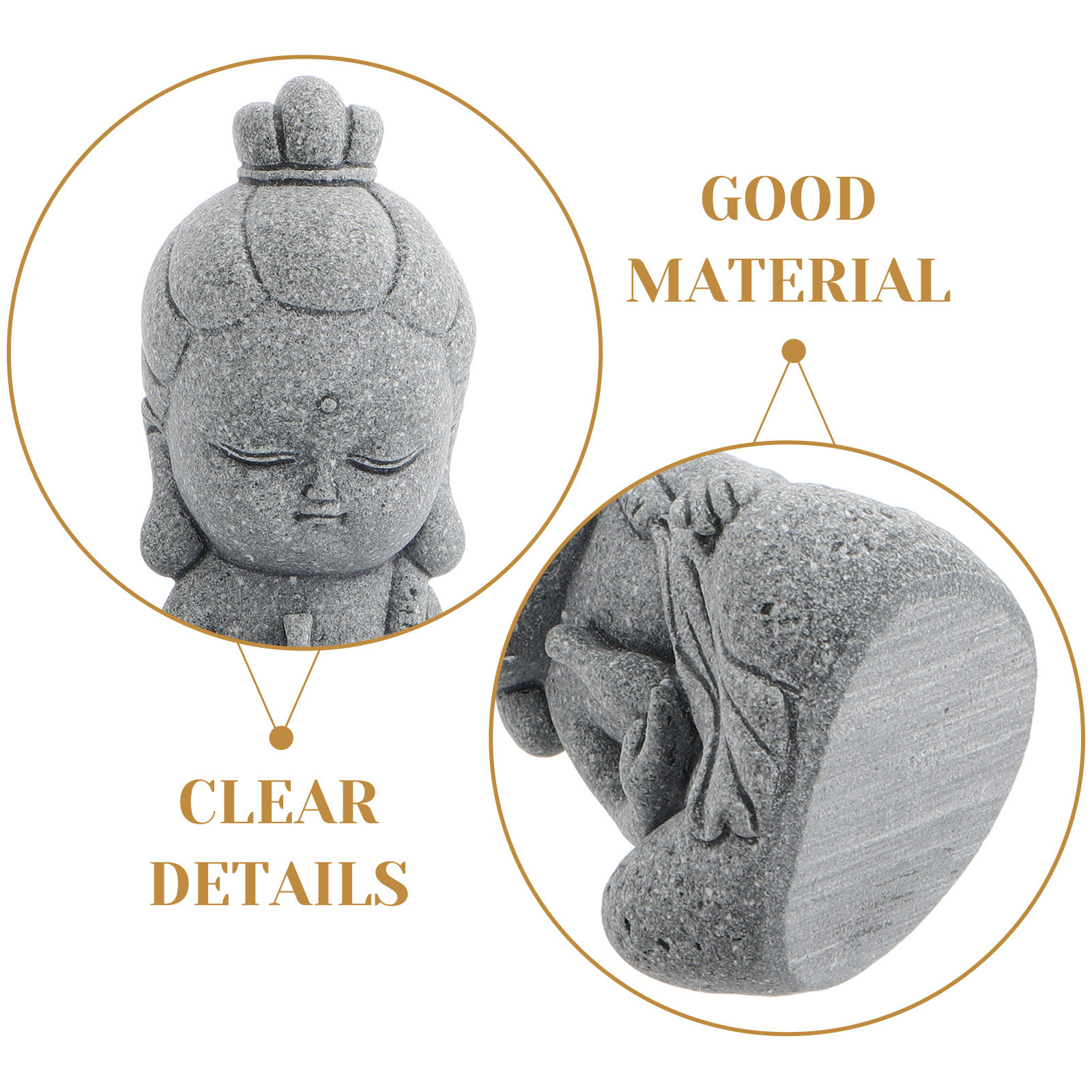 Exquisite Mini Guan Yin Stone  - Bonsai Garden Decor review and price