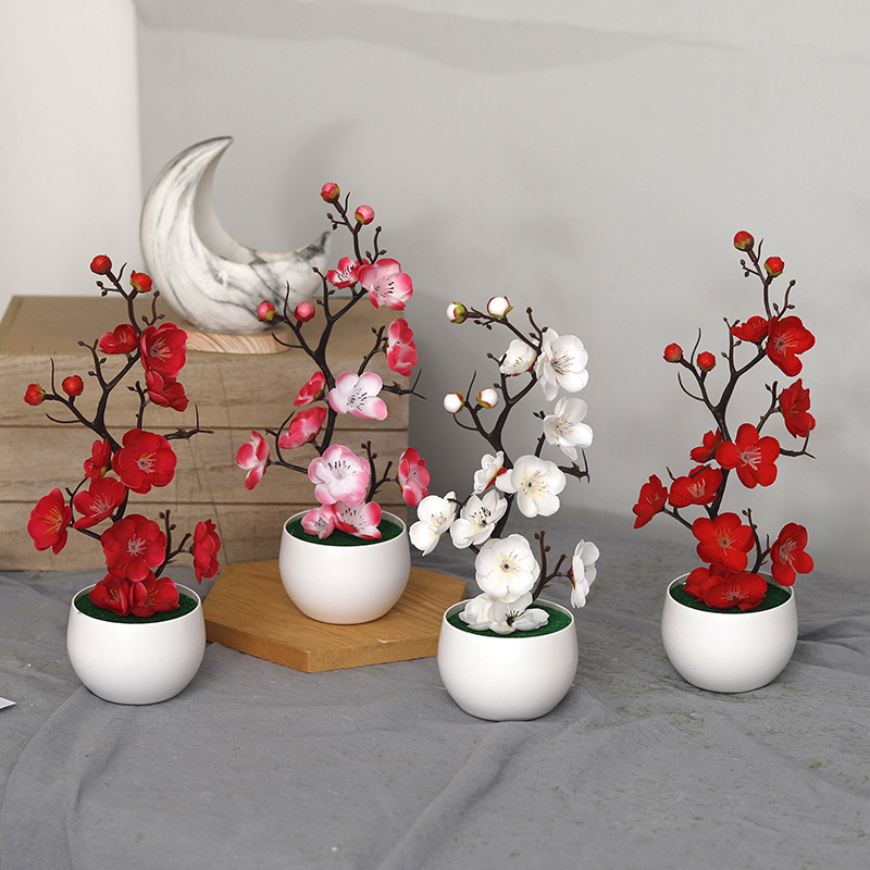 Christmas Fake Green PE Pine B - Bonsai Garden For Home review and price