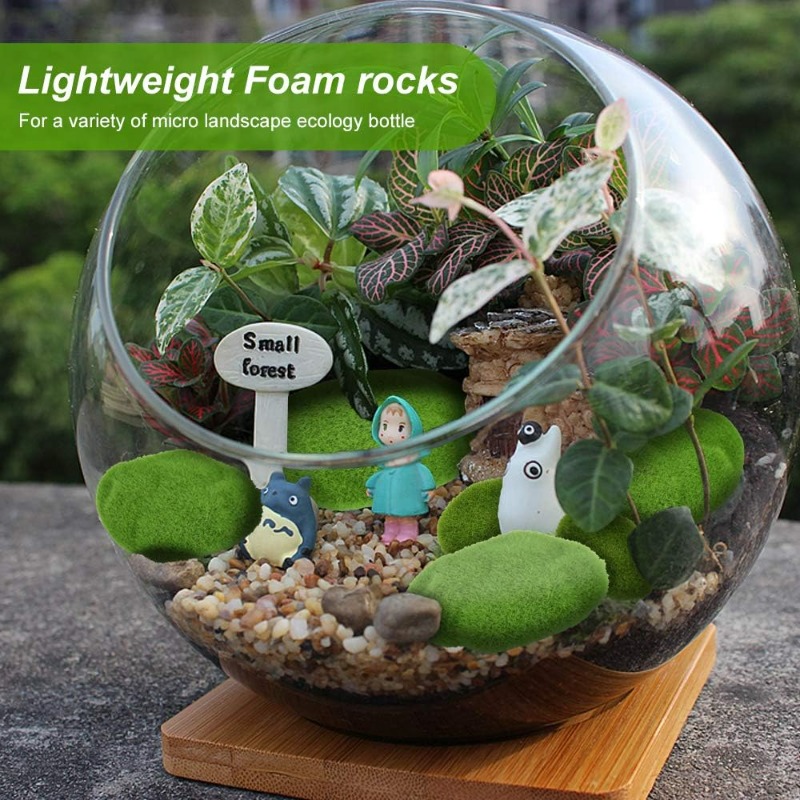 50/5PCS Artificial Foam Moss R - Bonsai Rock Garden review and price