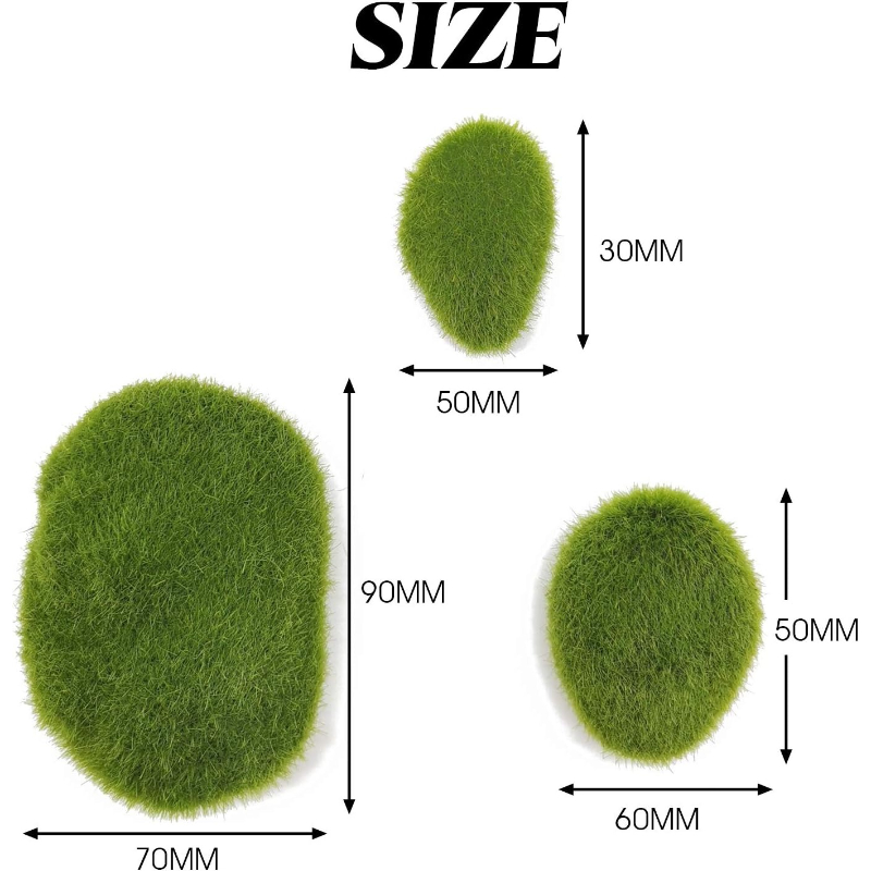 12pcs Vibrant Green Artificial - Bonsai Rock Garden review and price