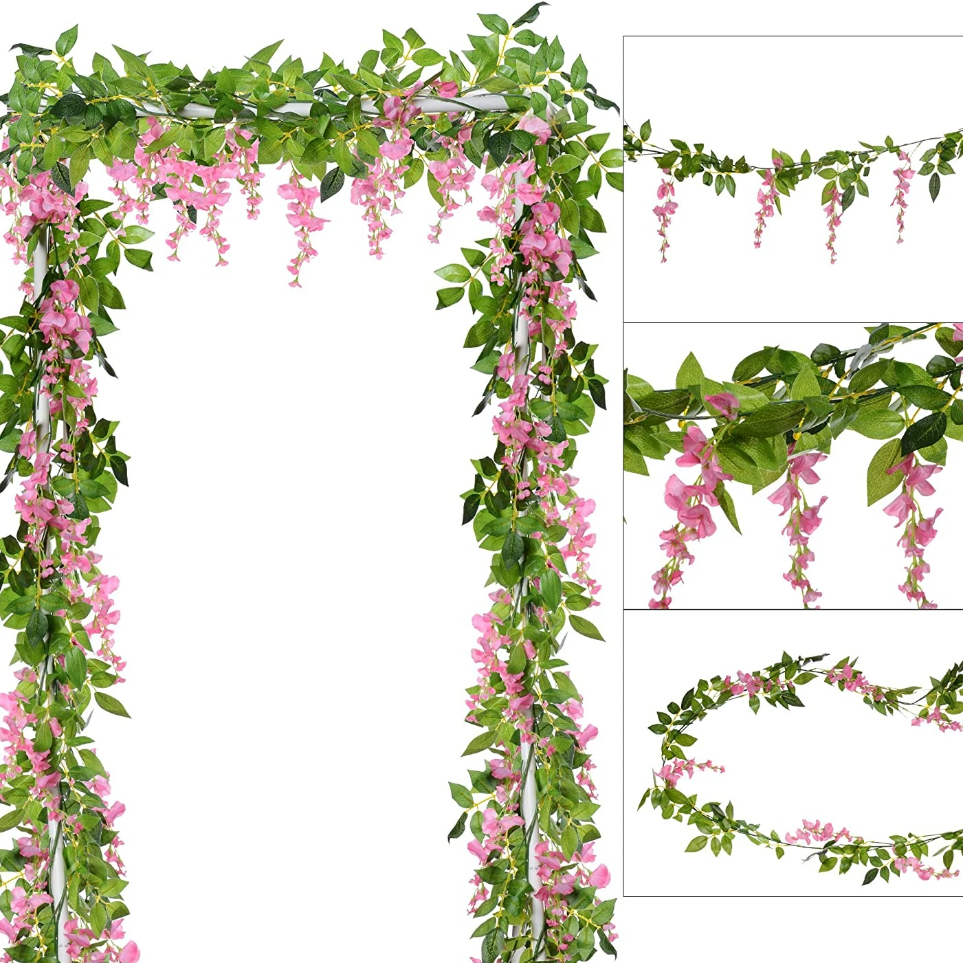 1.8M Artificial Flowers Silk A - Bonsai Garden Decor review and price